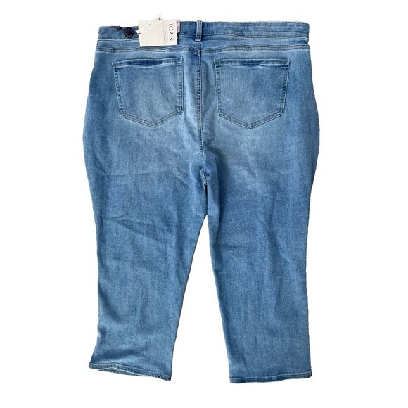 NYDJ Plus Marilyn High Rise Straight Ankle Jeans in Easley ( 20W ) - Picture 4 of 4